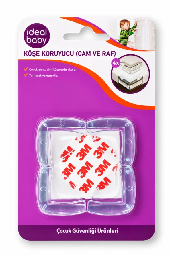 İdeal Baby Köşe Koruyucu Cam ve Raf